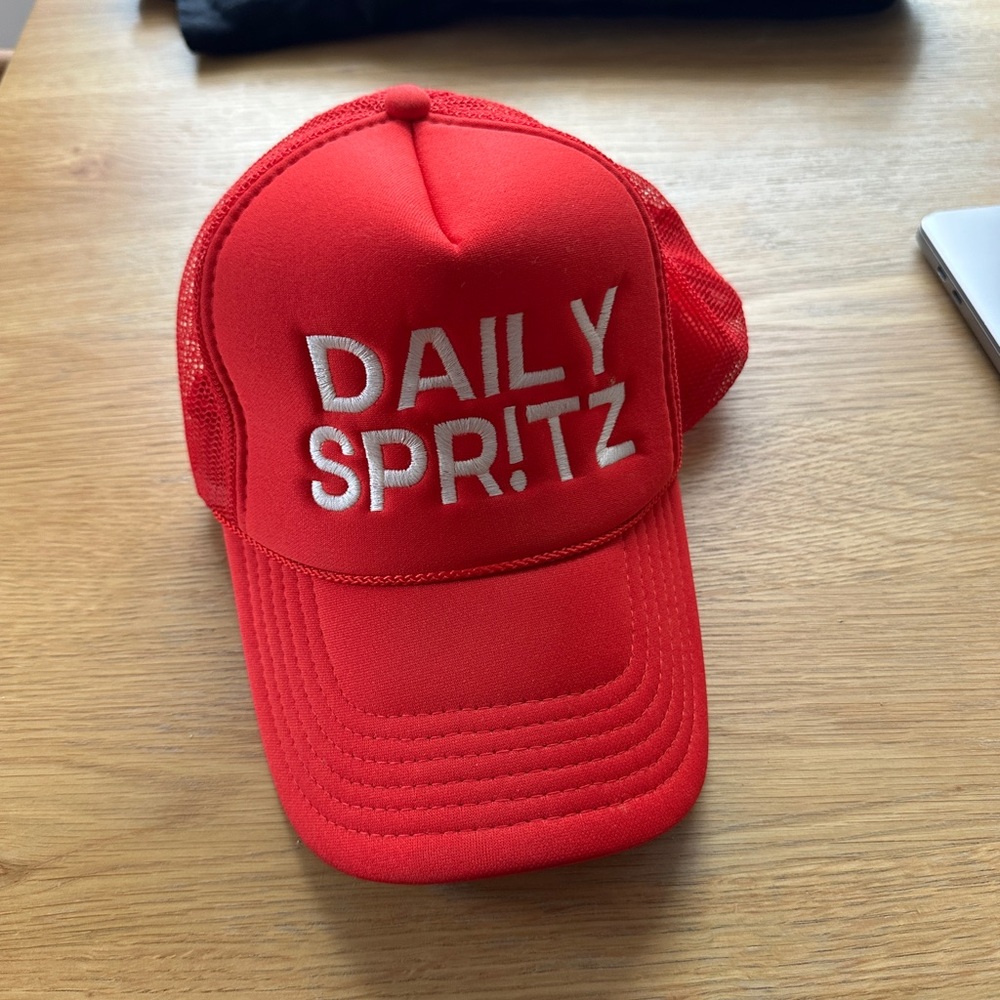 Daily Drills Red Daily Spritz Trucker Hat